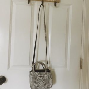 Faux Snakeskin Crossbody